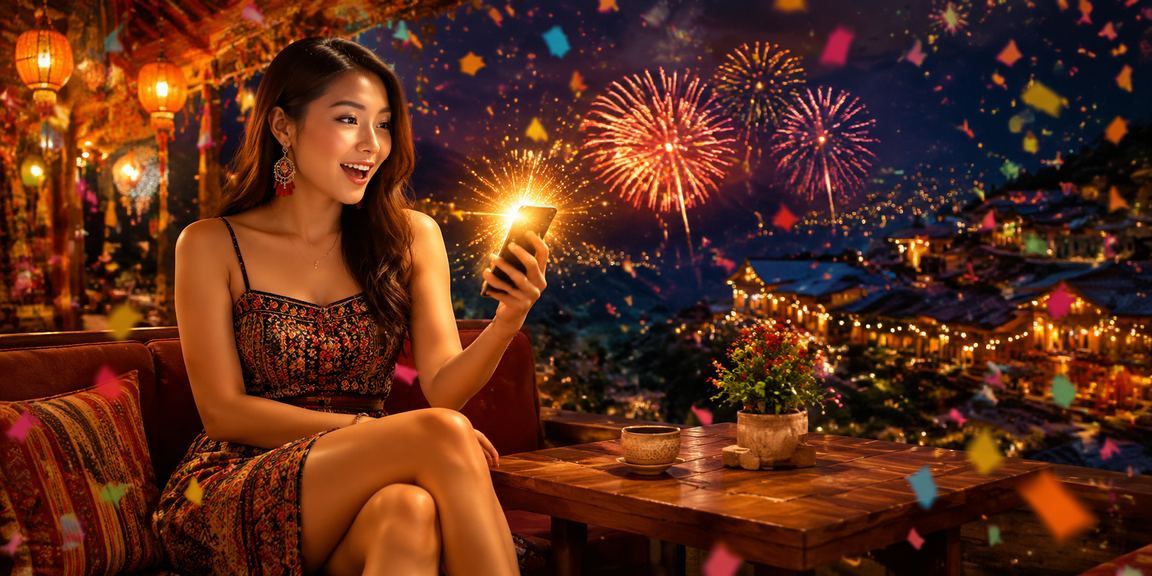 Khung cảnh Sa Pa với điện thoại minh họa bảo mật dữ liệu casino mobile